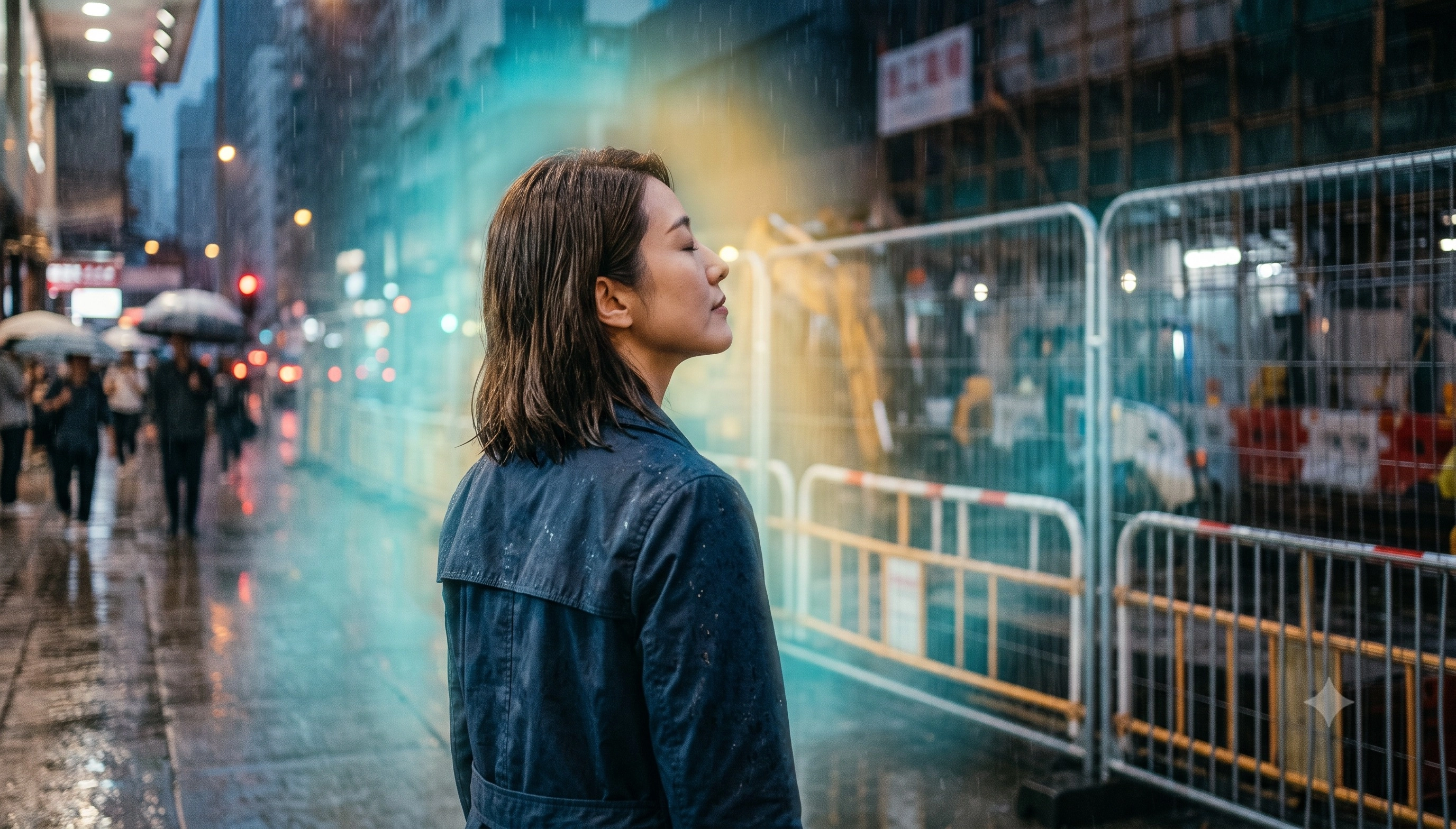 下雨但心情轉換