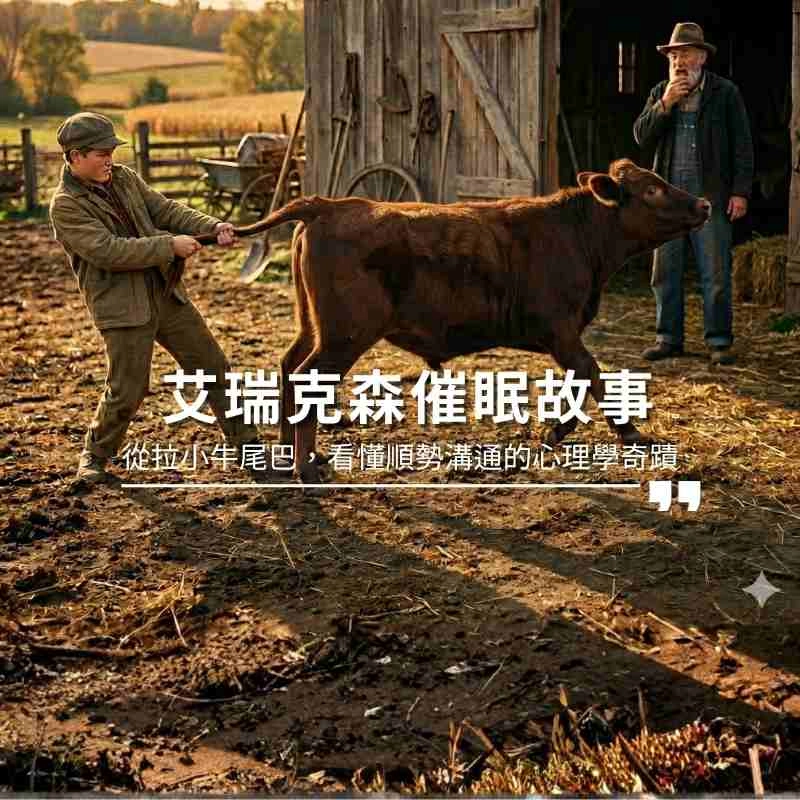 艾瑞克森催眠故事：從拉小牛尾巴，看懂順勢溝通的心理學奇蹟